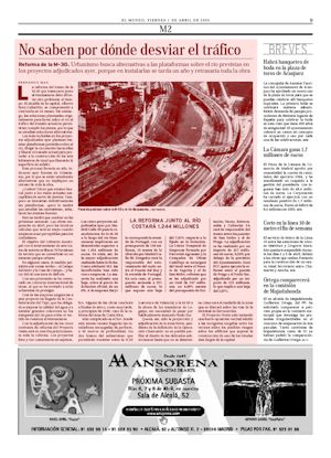 NO SABEN POR DONDE DESVIAR EL TRAFICO (artculo en formato PDF)